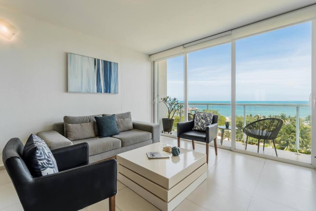 Reef Beachfront 3Bdr Apartment By Casa Paraiso Cancún Kültér fotó
