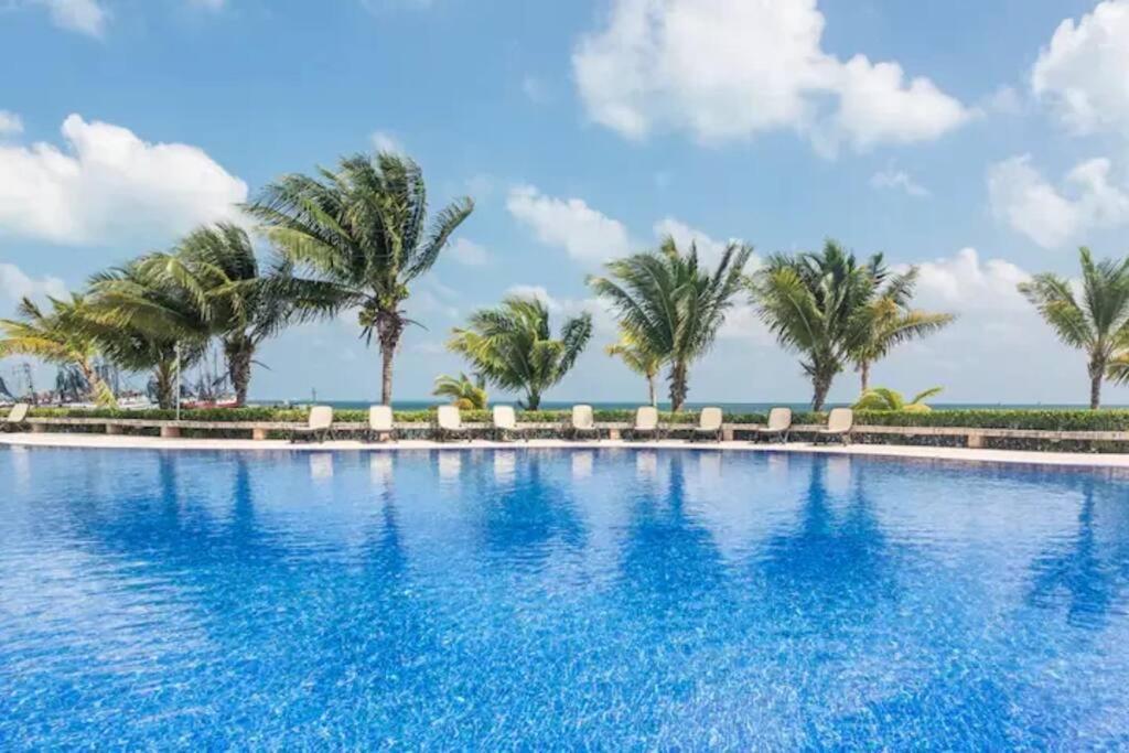 Reef Beachfront 3Bdr Apartment By Casa Paraiso Cancún Kültér fotó